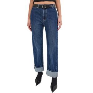 Tibi Selvage Dark Denim Alec Slouch Denim Jeans Size 26